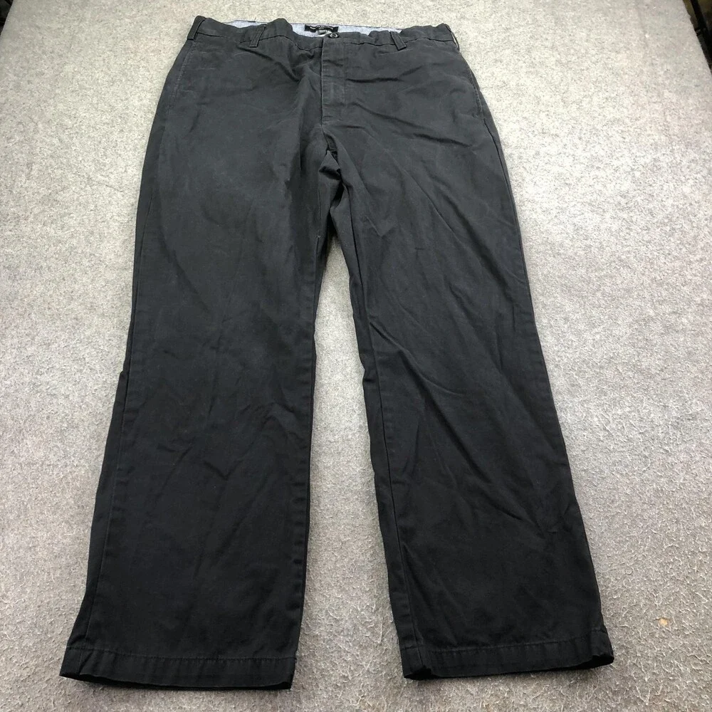 Banana Republic Pants Mens 38x30 Black Chino Straight Gavin Casual Cotton